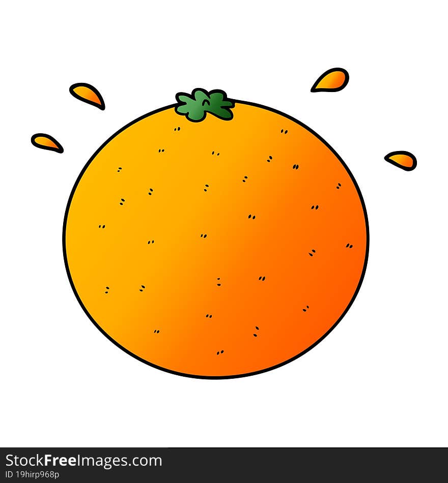 cartoon orange. cartoon orange