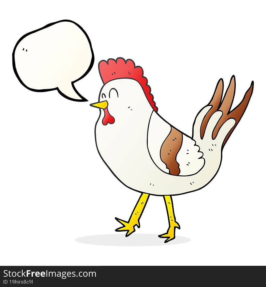 speech bubble cartoon chicken