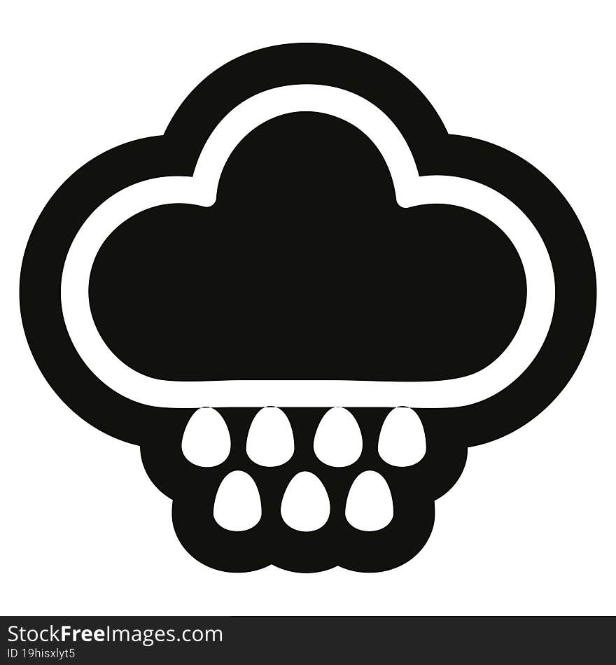 rain cloud icon