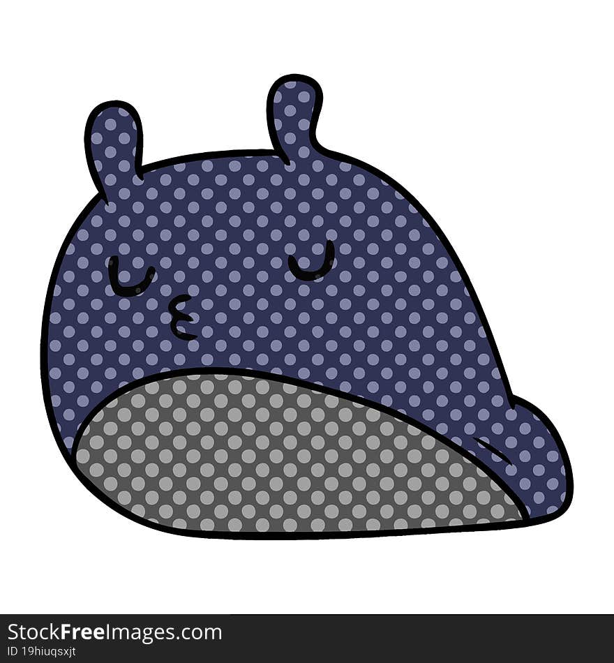 Cartoon Kawaii Fat Cute Slug