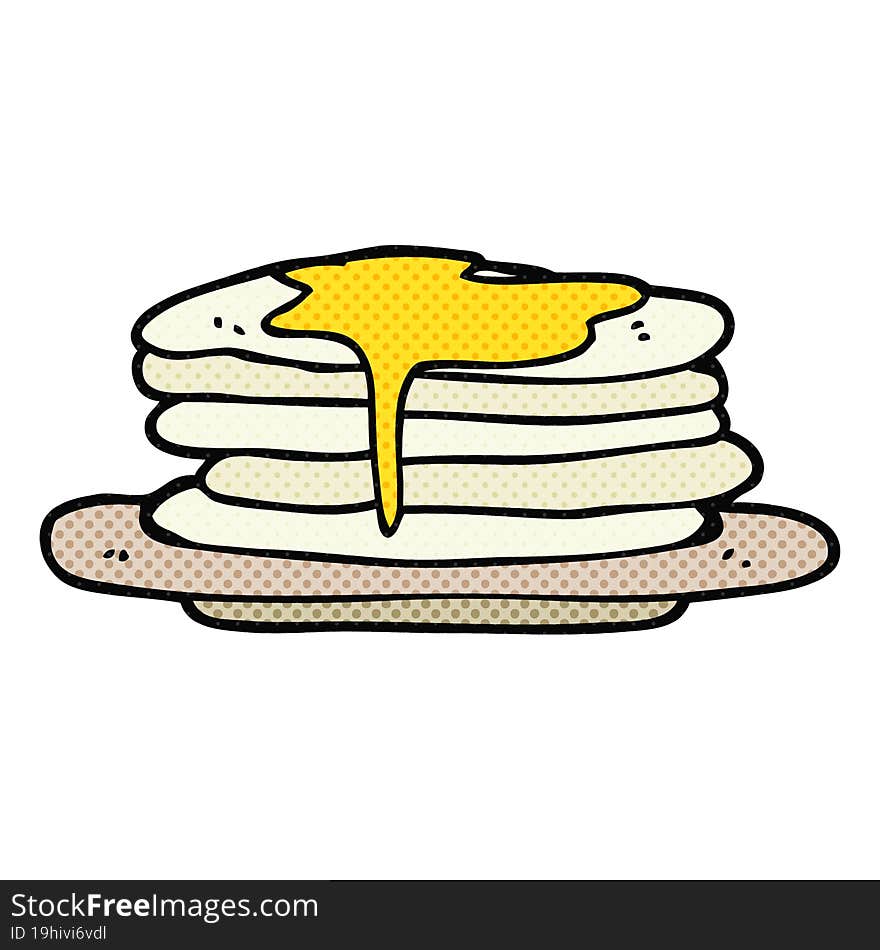 Cartoon Stack Of Pancakes