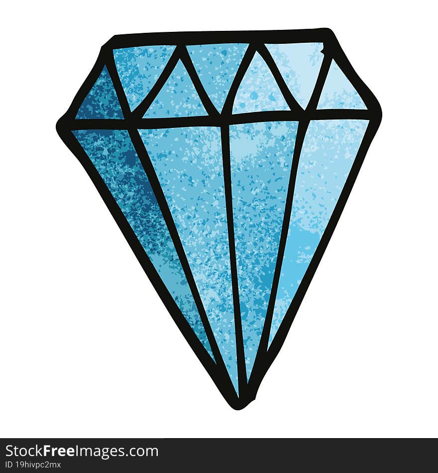 Cartoon Doodle Tattoo Diamond