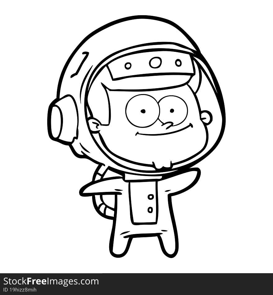 happy astronaut cartoon. happy astronaut cartoon