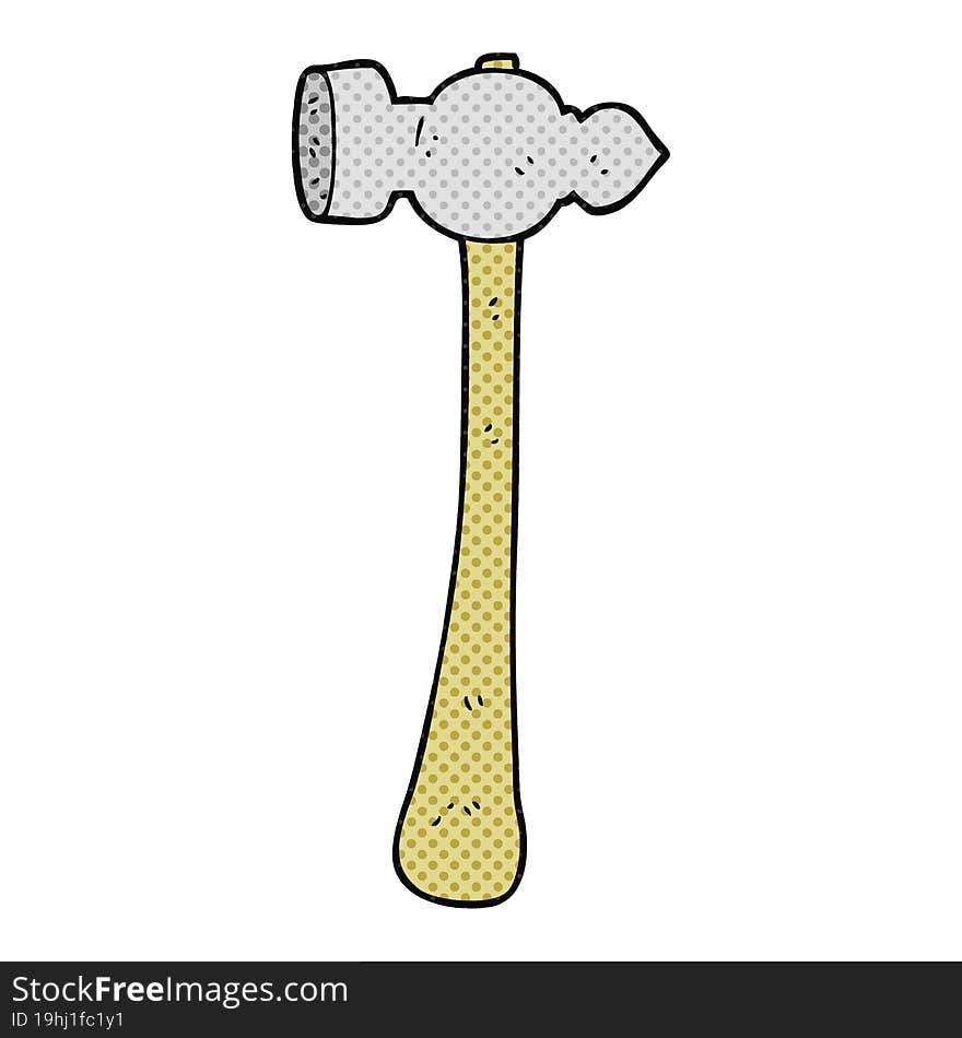 freehand drawn cartoon hammer