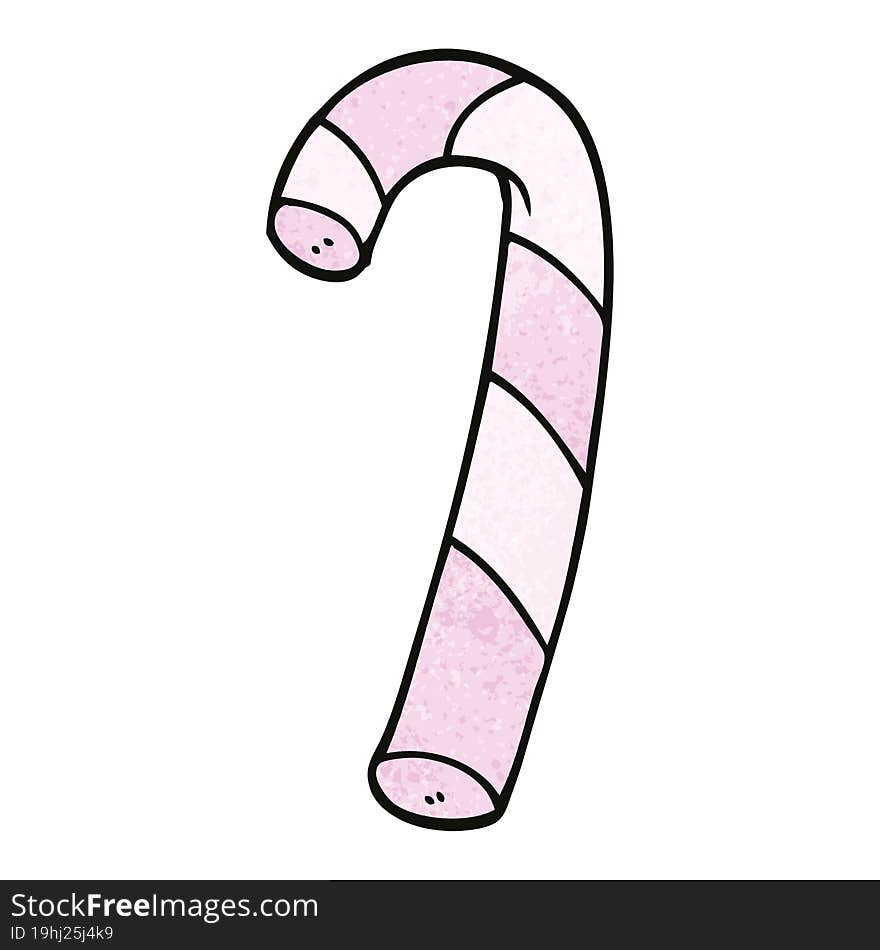 Cartoon Doodle Pink Candy Canes