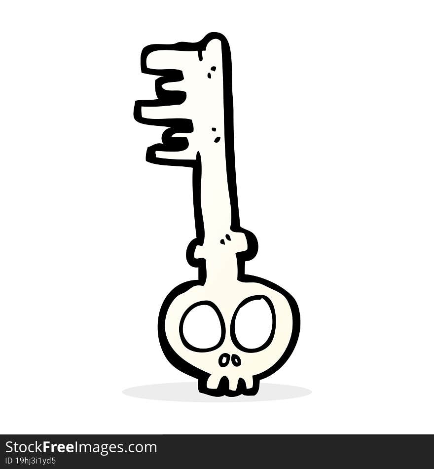 cartoon spooky key