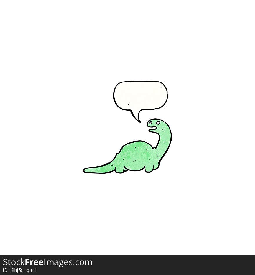 cartoon friendly dinosaur