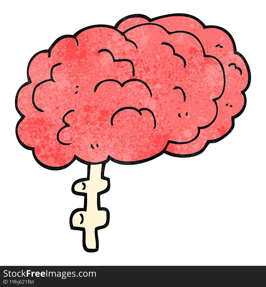 Retro Cartoon Brain