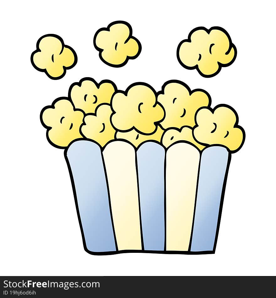 Cartoon Doodle Popcorn