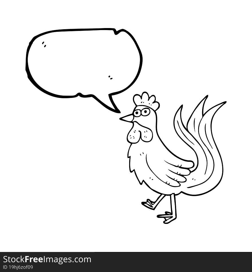 speech bubble cartoon cock