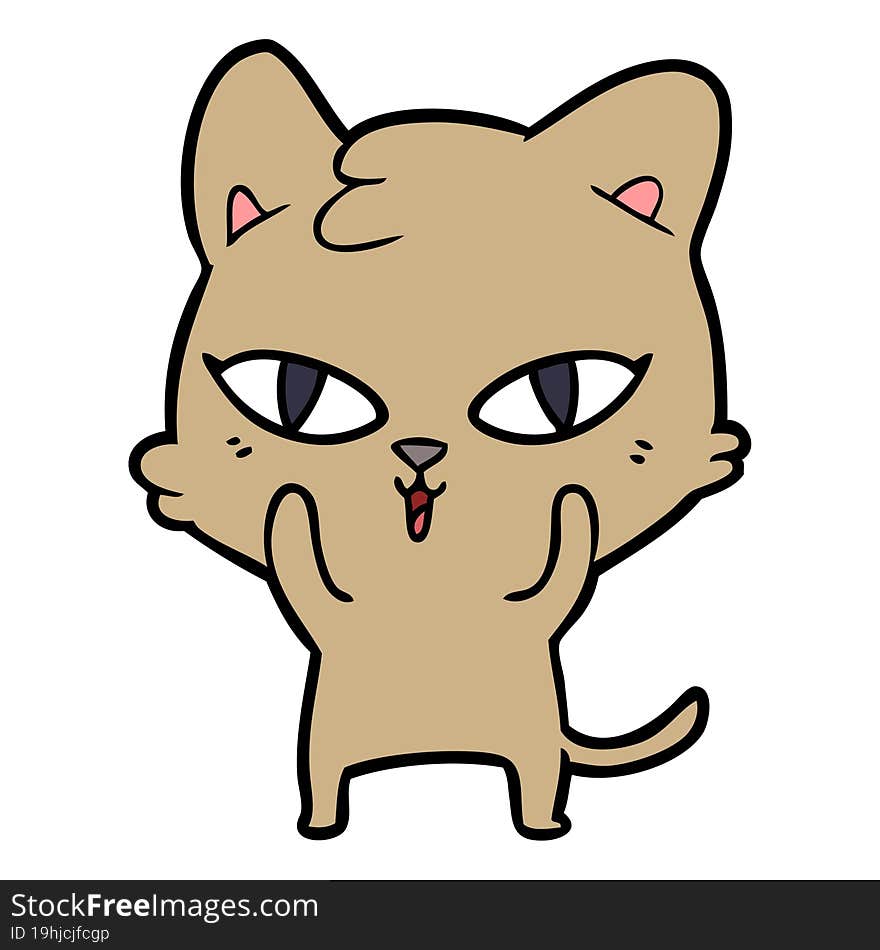 cartoon cat. cartoon cat