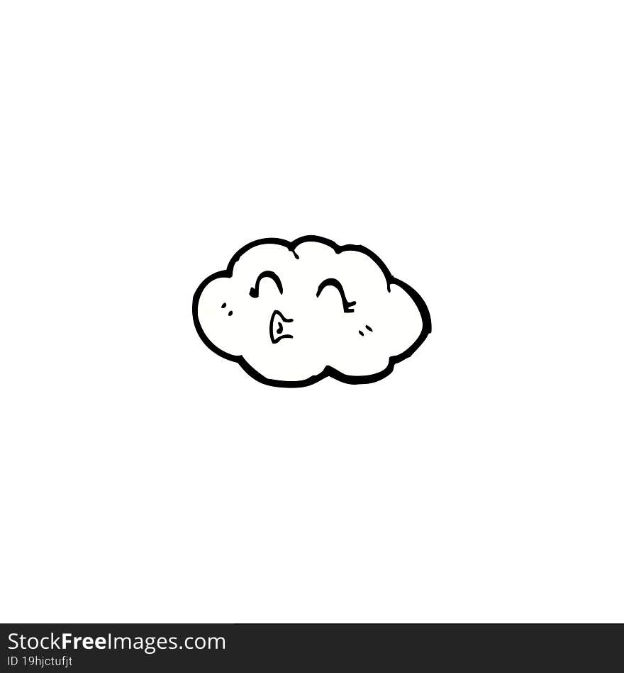 Cloud Cartoon Character