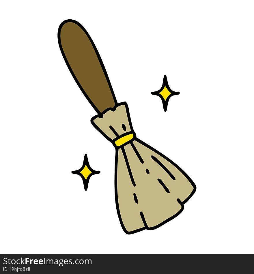 magic broomstick sweeping