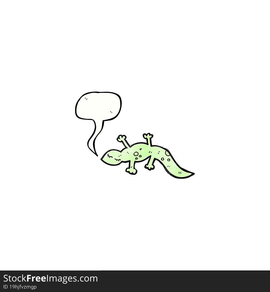 cartoon cute lizard