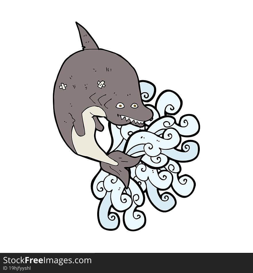 cartoon shark