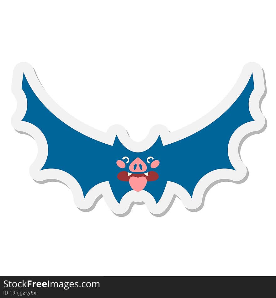 cute halloween bat sticker