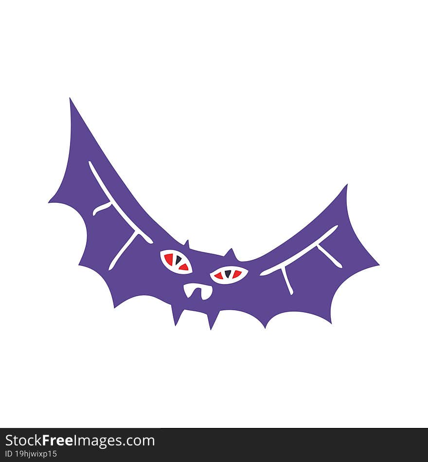 cartoon doodle bat