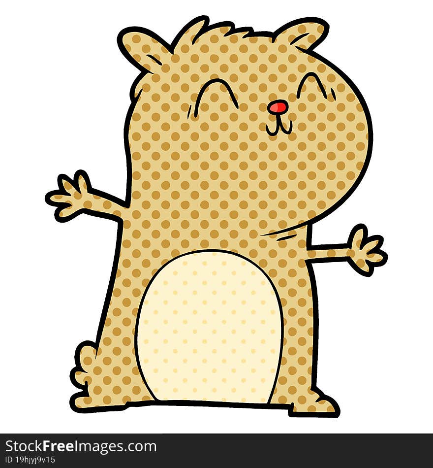 cartoon gerbil. cartoon gerbil