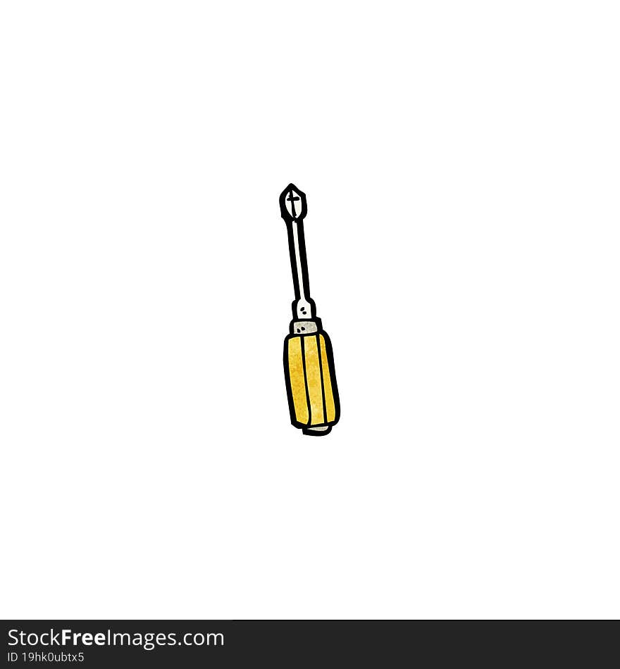 cartoon screwdriver