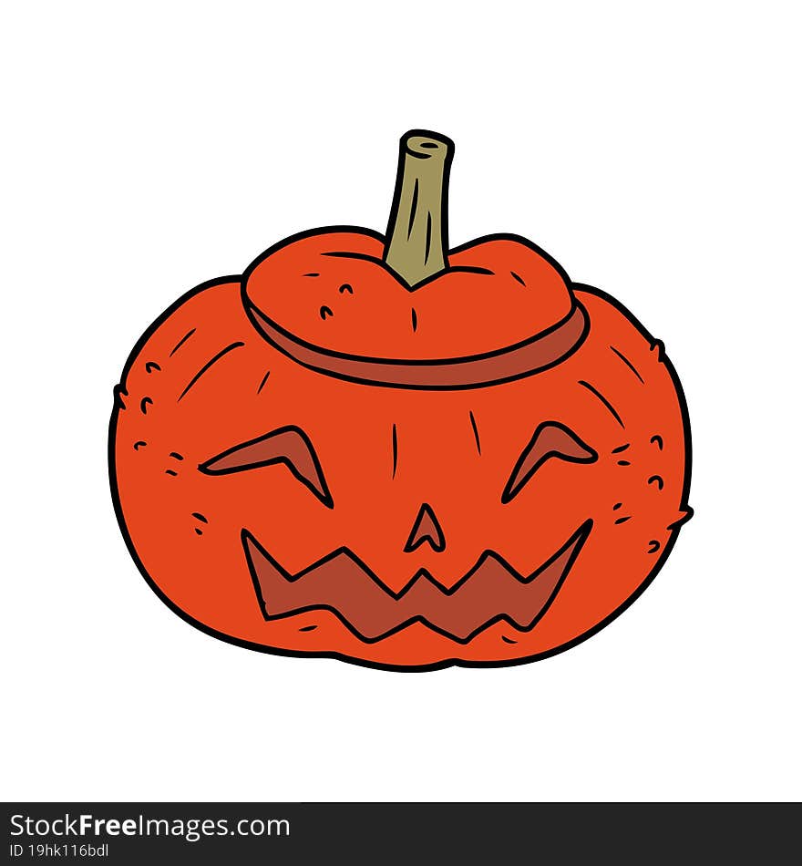 cartoon halloween pumpkin. cartoon halloween pumpkin