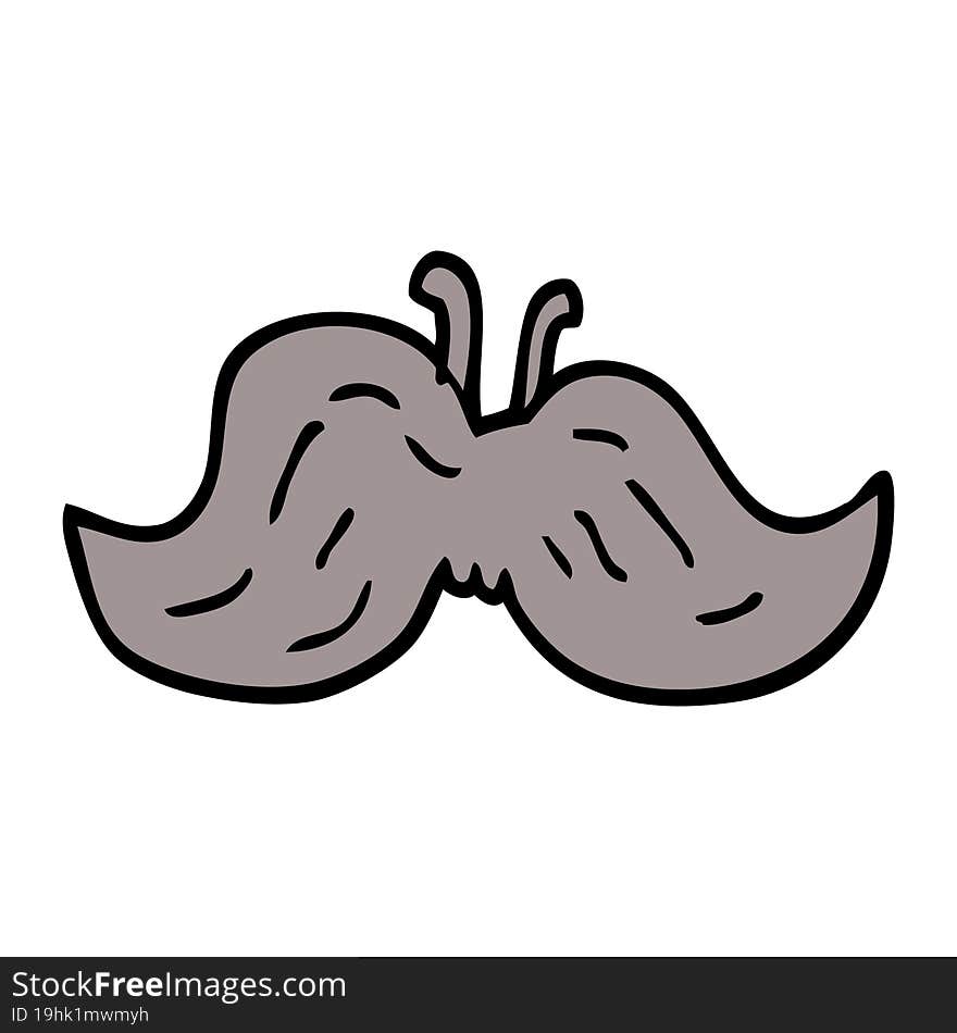 cartoon doodle of a mustache