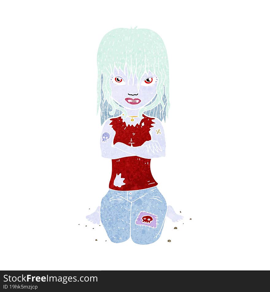 cartoon vampire girl