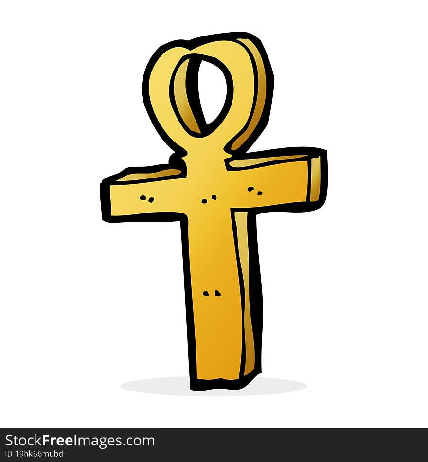 Cartoon Ankh Symbol