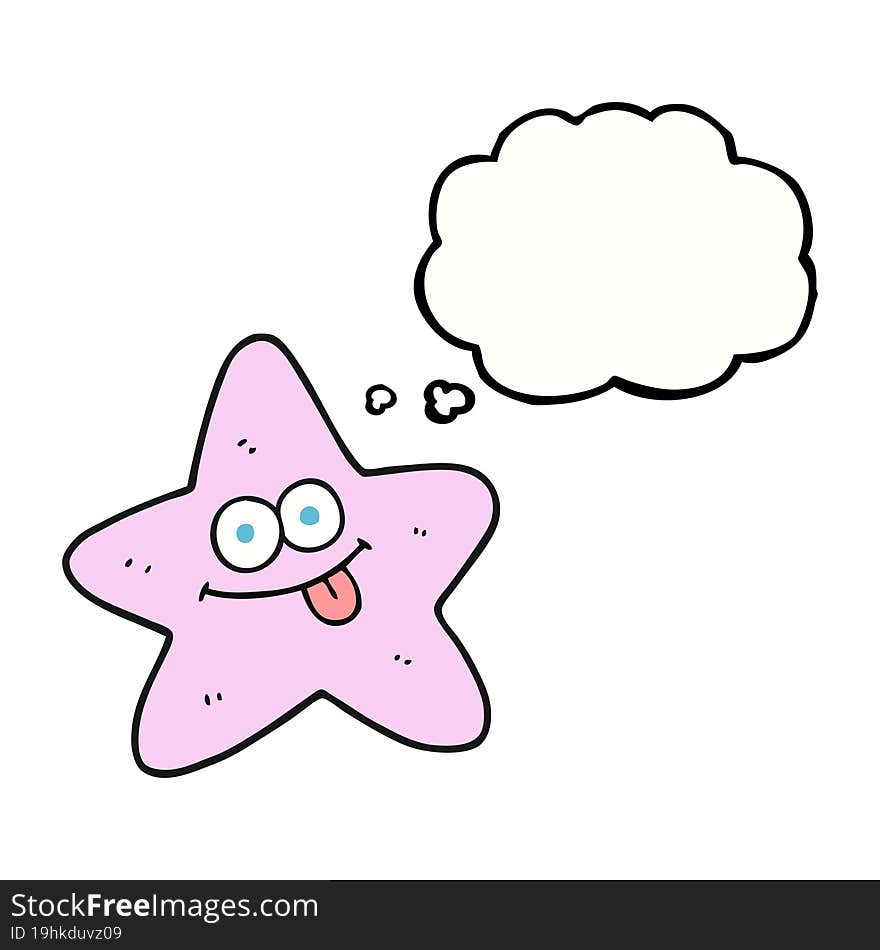 thought bubble cartoon starfish