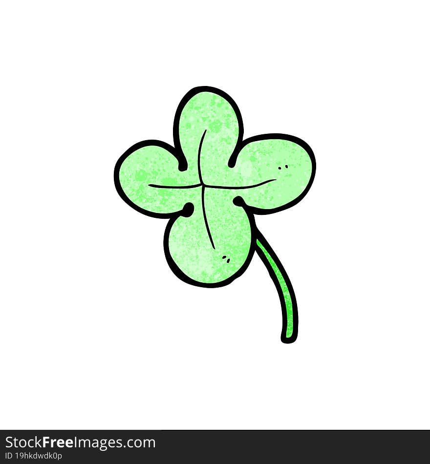 Cartoon Four Leaf Clover