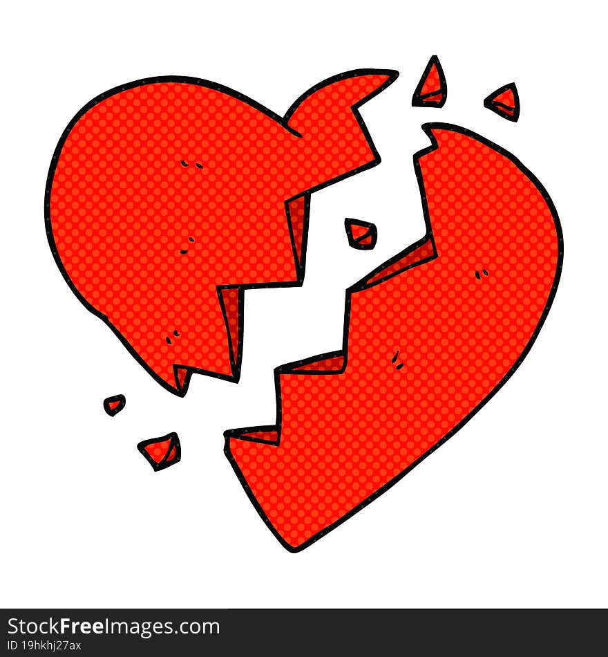 Cartoon Broken Heart