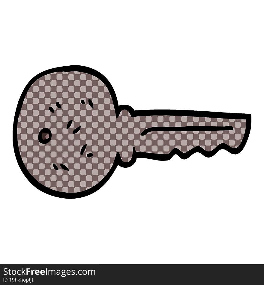 Cartoon Doodle Metal Key