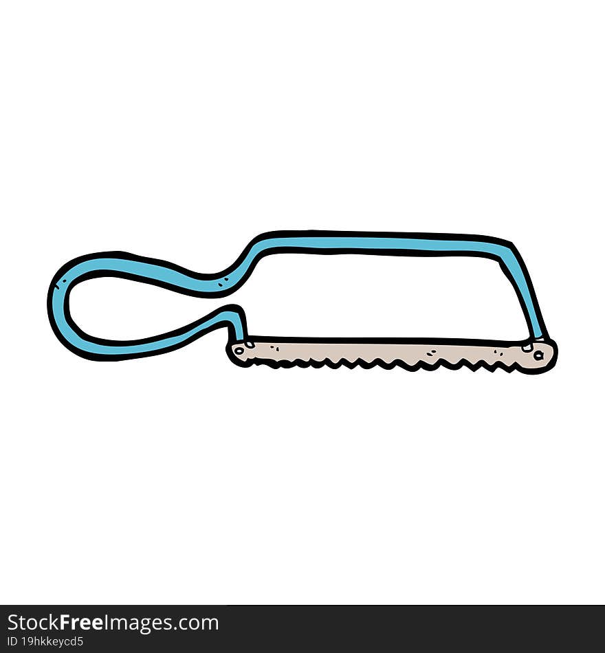 cartoon hacksaw