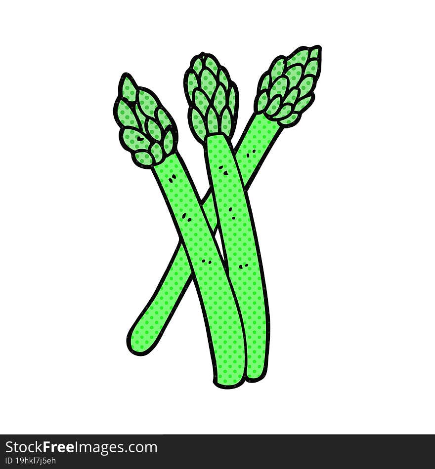 cartoon asparagus