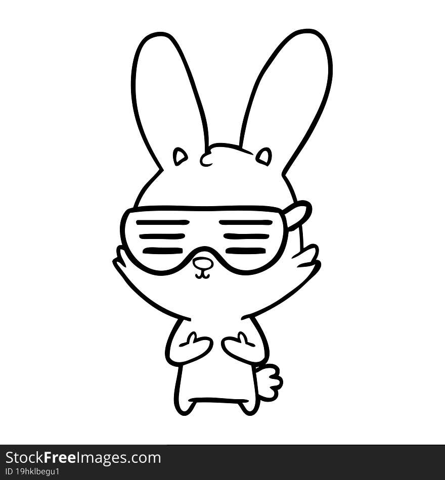 cute cartoon rabbit. cute cartoon rabbit