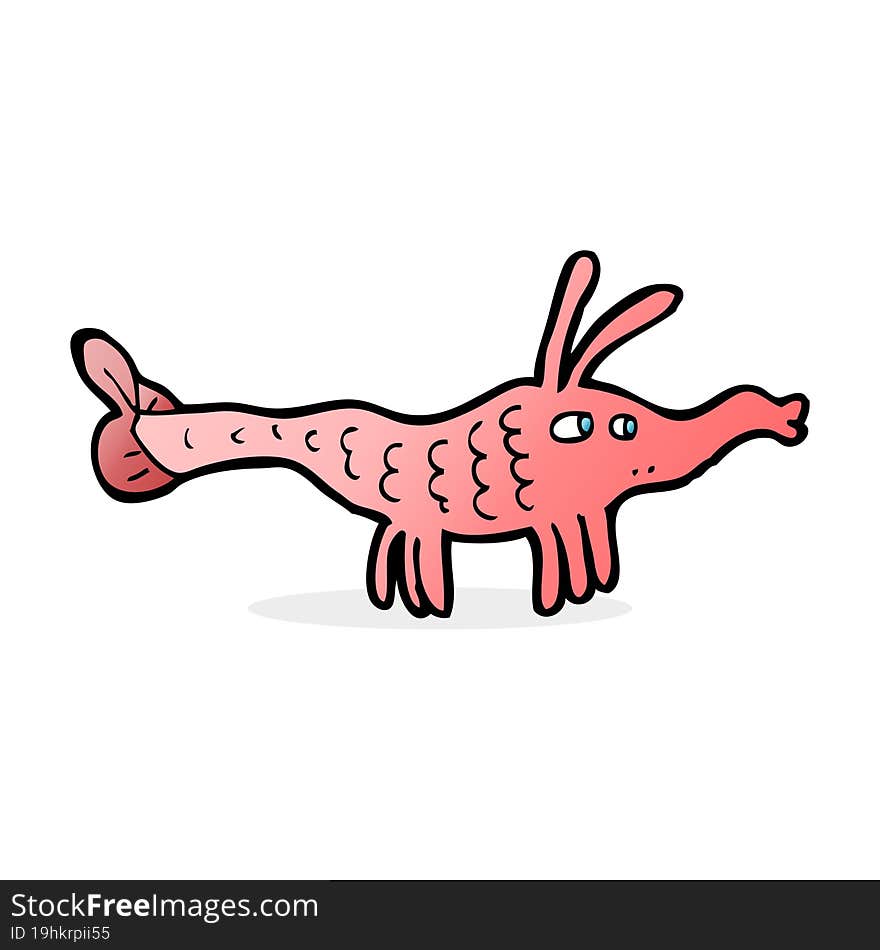 cartoon shrimp