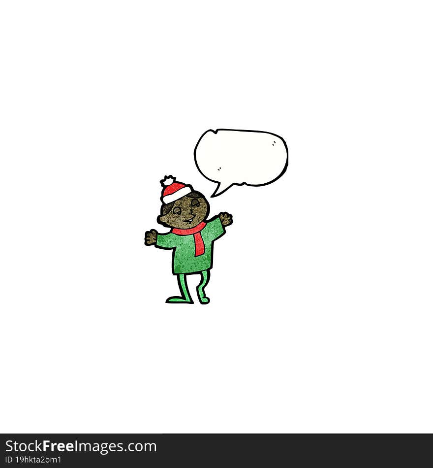 cartoon christmas elf