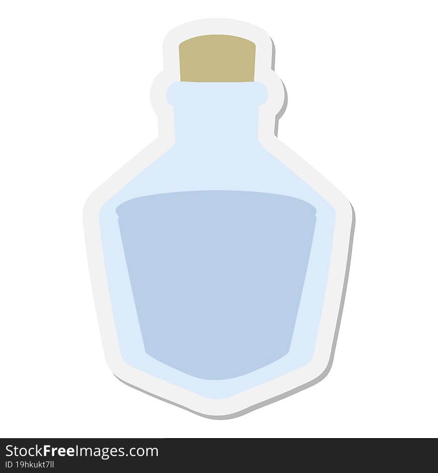 Cartoon Potion Bottle Sticker