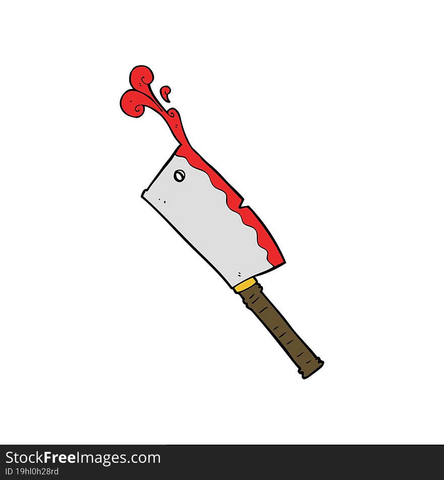 cartoon meat cleaver