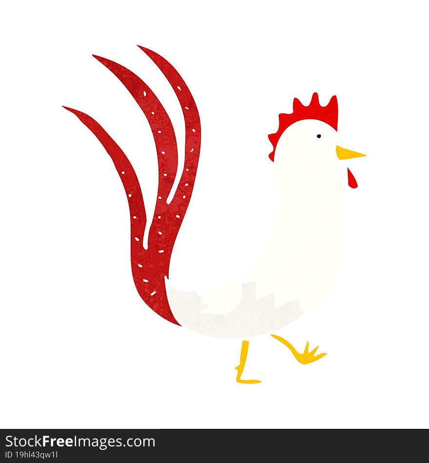 cartoon cockerel