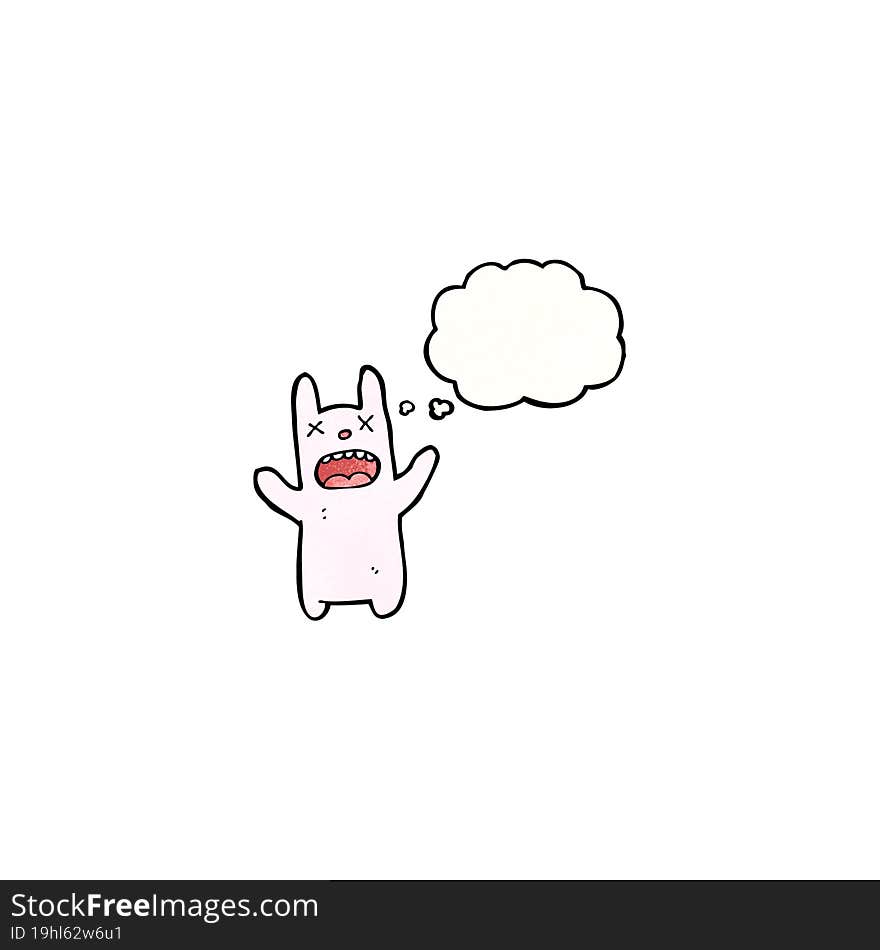 cartoon pink rabbit