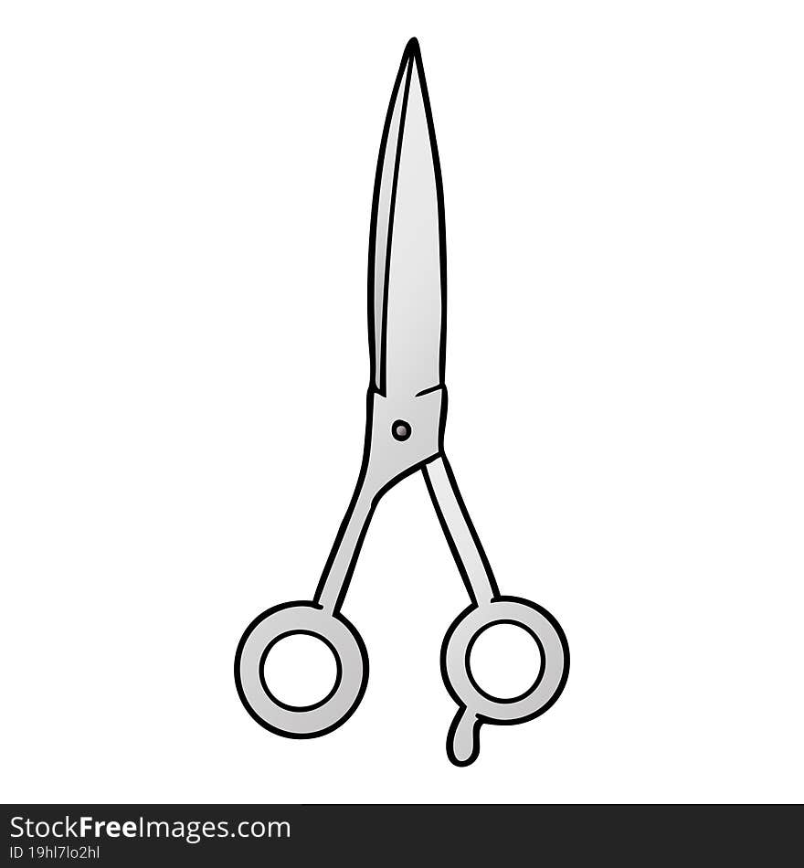 cartoon barber scissors. cartoon barber scissors