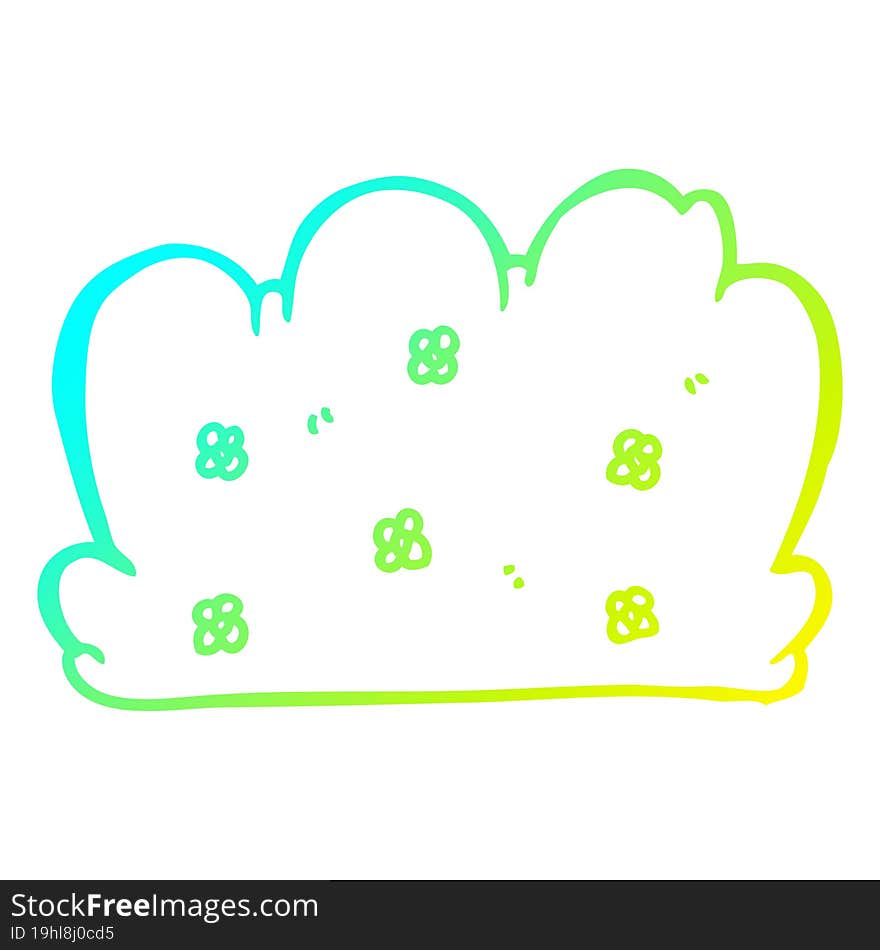 cold gradient line drawing cartoon hedge