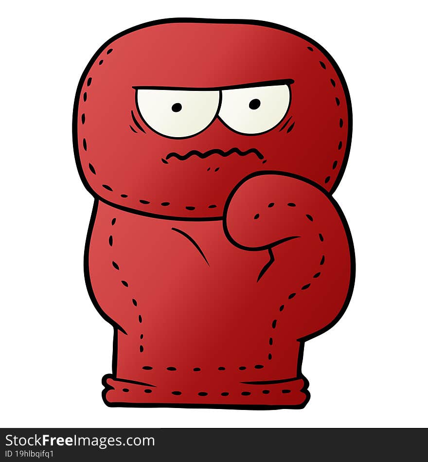 cartoon boxing glove. cartoon boxing glove