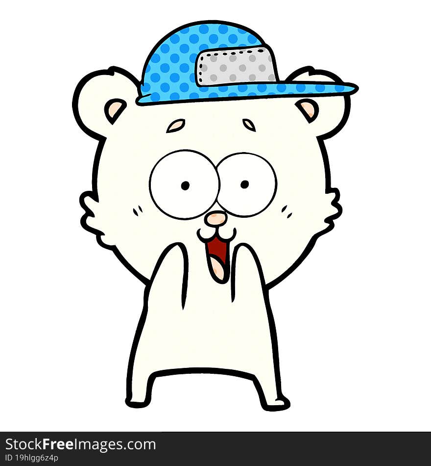 excited teddy bear cartoon. excited teddy bear cartoon