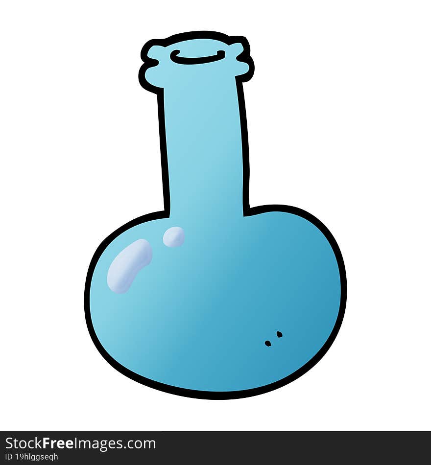 Cartoon Doodle Of A Glass Bottle