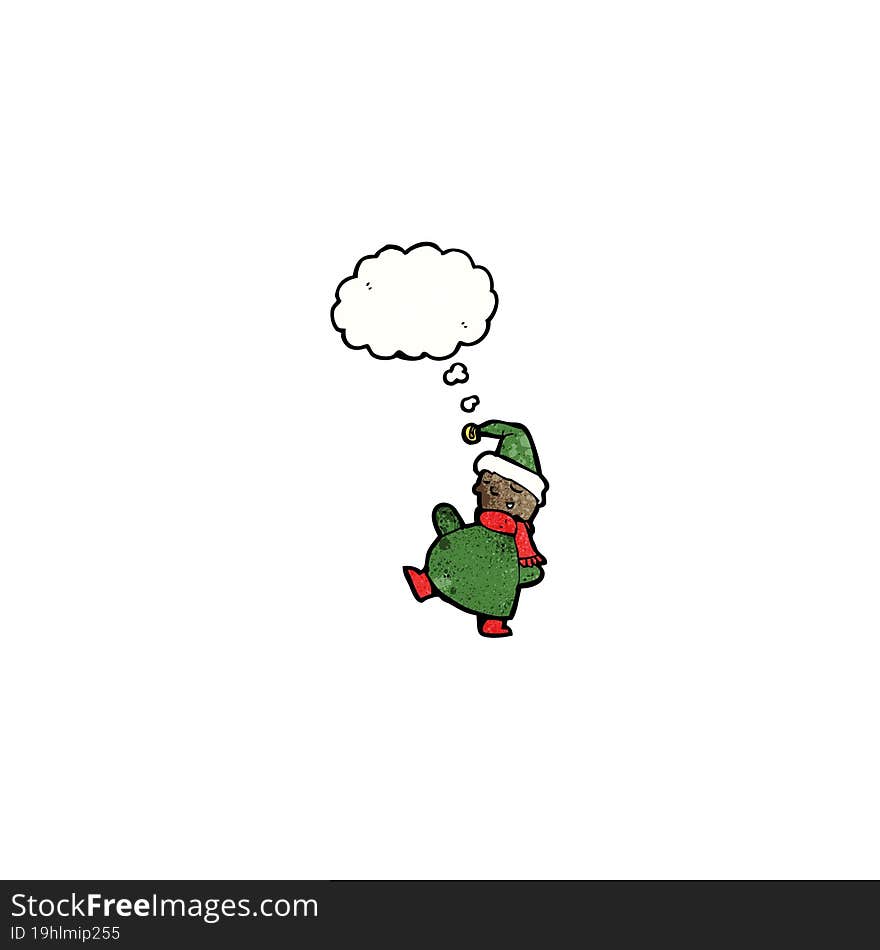 cartoon christmas elf