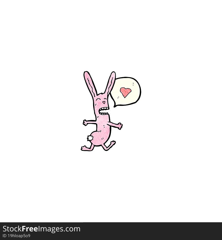 funny cartoon rabbit