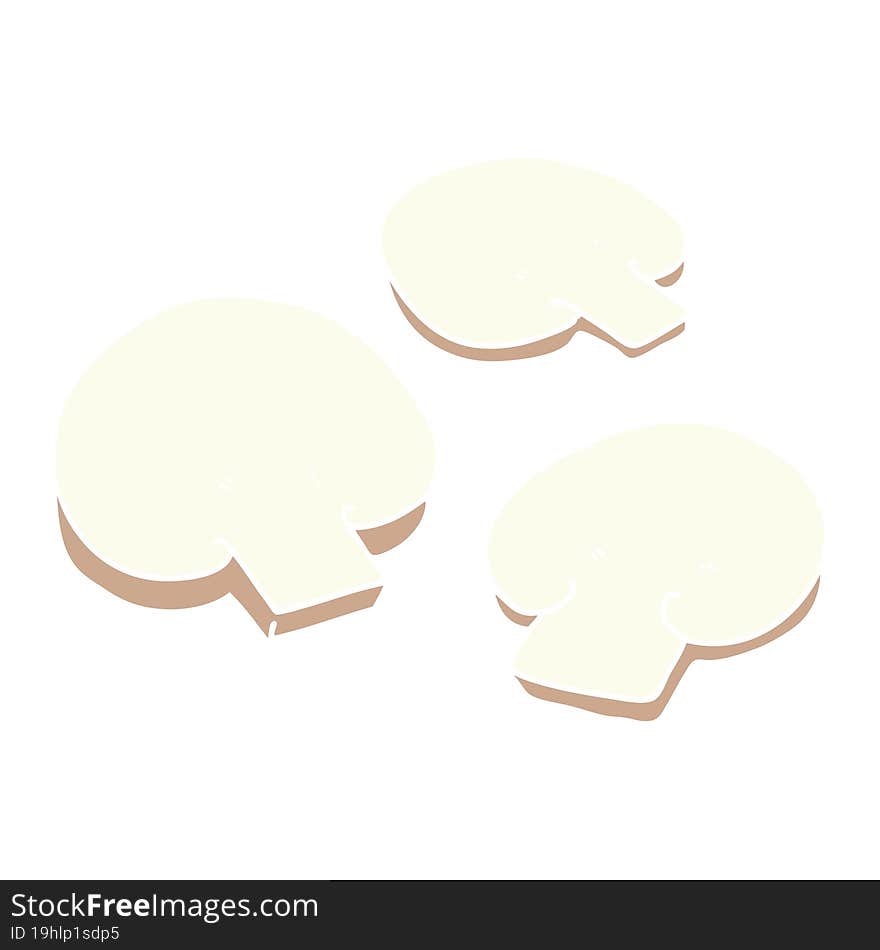 flat color style cartoon mushrooms