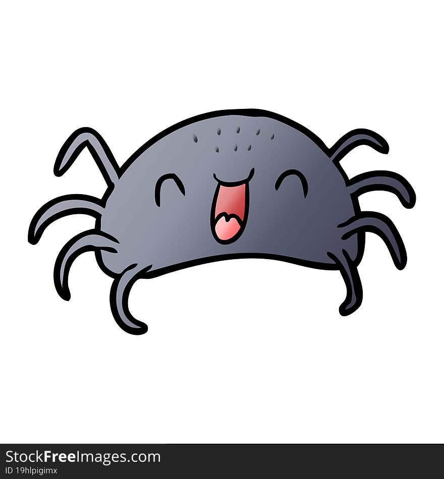 cartoon halloween spider. cartoon halloween spider