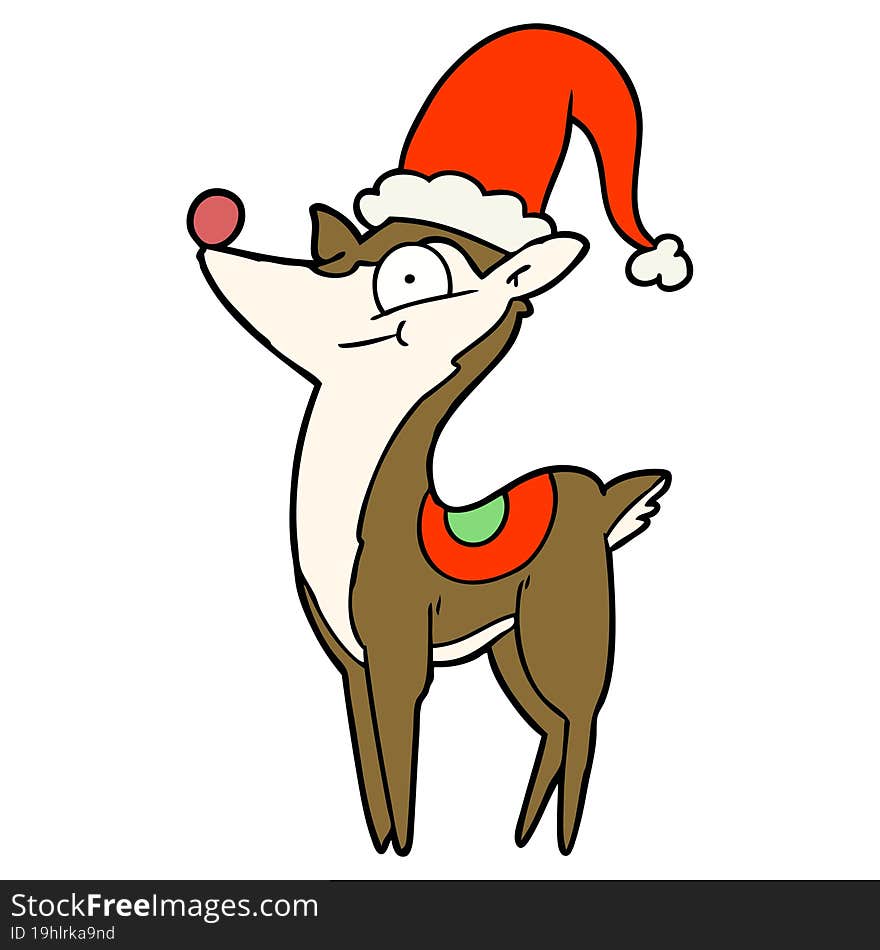 cartoon christmas reindeer. cartoon christmas reindeer